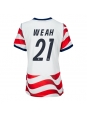 Ženske Nogometnih dresov Združene države Timothy Weah #21 Domači SP 2026 Kratki rokavi